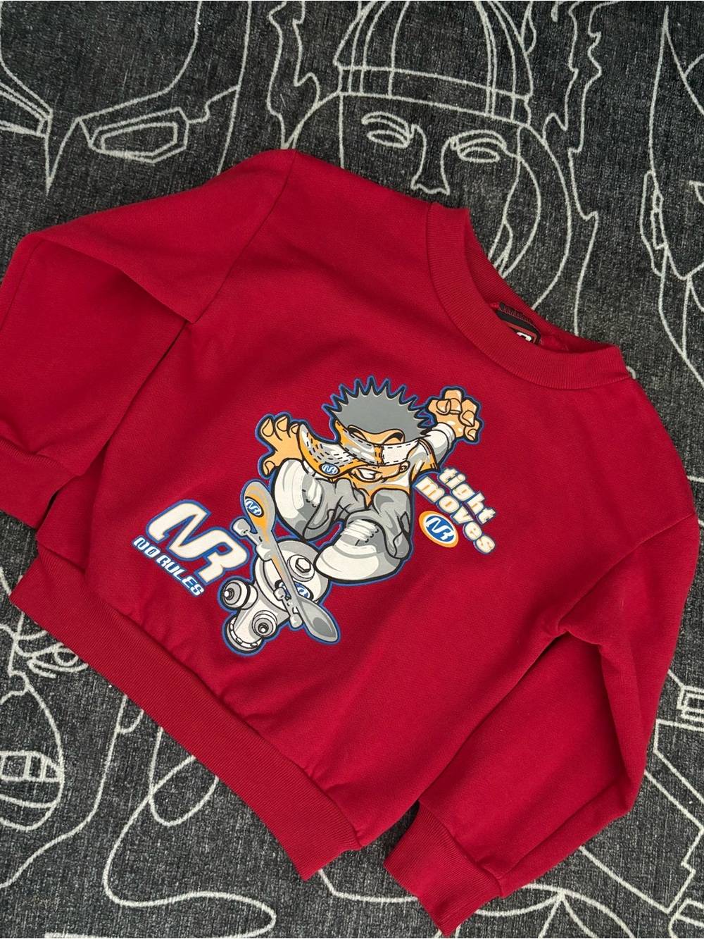 Y2K NO RULES  Skateboard Graphic Sweatshirt